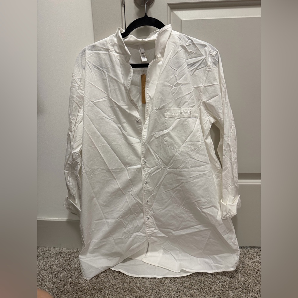 Skims Large White Skims Spa Sleep Dress. 🥥⚡️